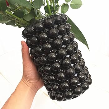 Amazon.com: Anding Black Ceramic Vase for Home Decor